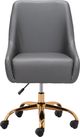 Zuo Modern Madelaine Gray and Gold Office Chair-1