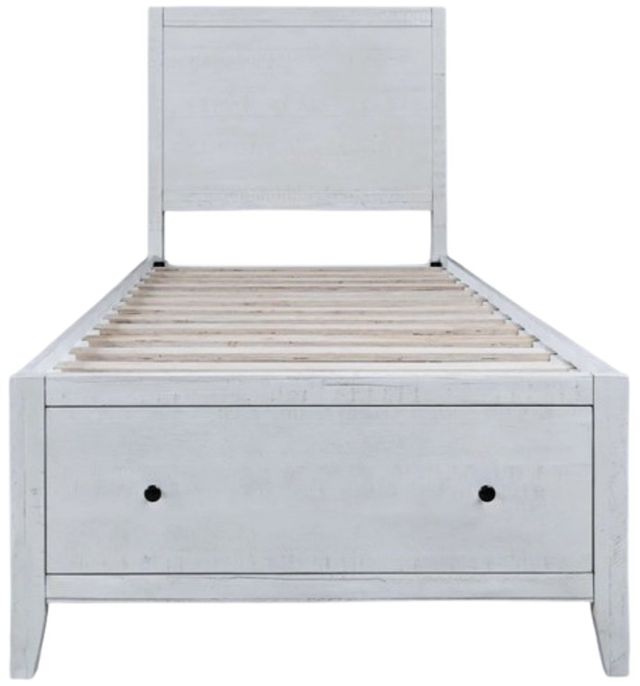 Jofran Inc. Maxton Ivory Youth Twin Panel Storage Bed-3