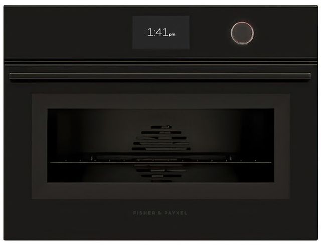 Fisher & Paykel Series 9 24" Black Glass Combination Steam Oven-0