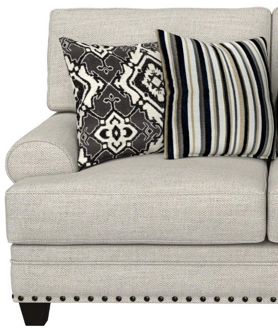 Corinthian Furniture Becall Cream Loveseat-1