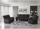 Emerald Home Navaro Black Manual Reclining Loveseat-2