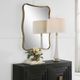 Uttermost® Pavia Antiqued Gold Curvy Accent Mirror-2