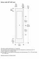 Gaggenau Vario Cooling Expressive Series 18" Dark Brushed Stainless Steel Frame Wine Column Door Panel, Right-Hinge-1