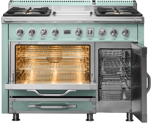 Viking® Tuscany 48" Splash Pro Style Dual Fuel Range with Griddle-1
