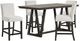 New Classic® Home Furnishings High Line 5-Piece Brown/White Counter Dining Set-0