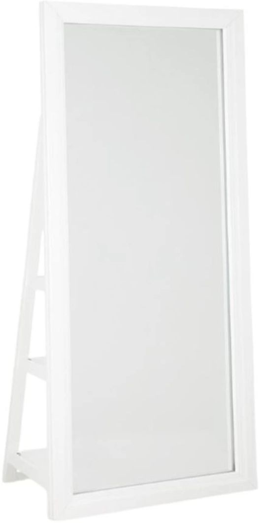 Signature Design by Ashley® Evesen White Floor Standing Mirror with Storage