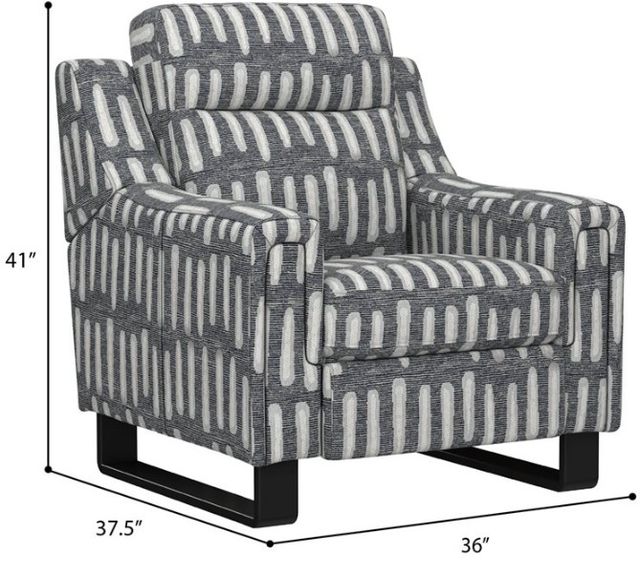 Emerald Home Teagan Black/Gray Dual Power Recliner-2