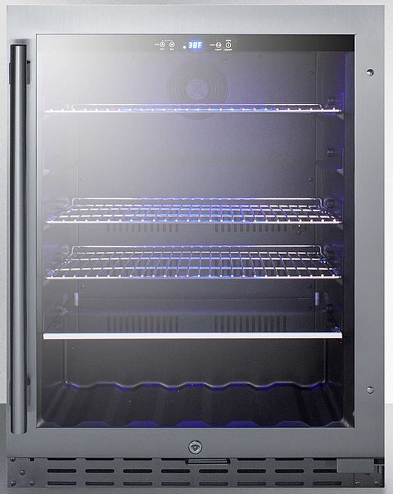 Summit® 24" 4.2 Cu. Ft. Stainless Steel Beverage Center-0