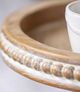 A & B Home Natural Brown Round Three-Tiered Wooden Display Tray-3