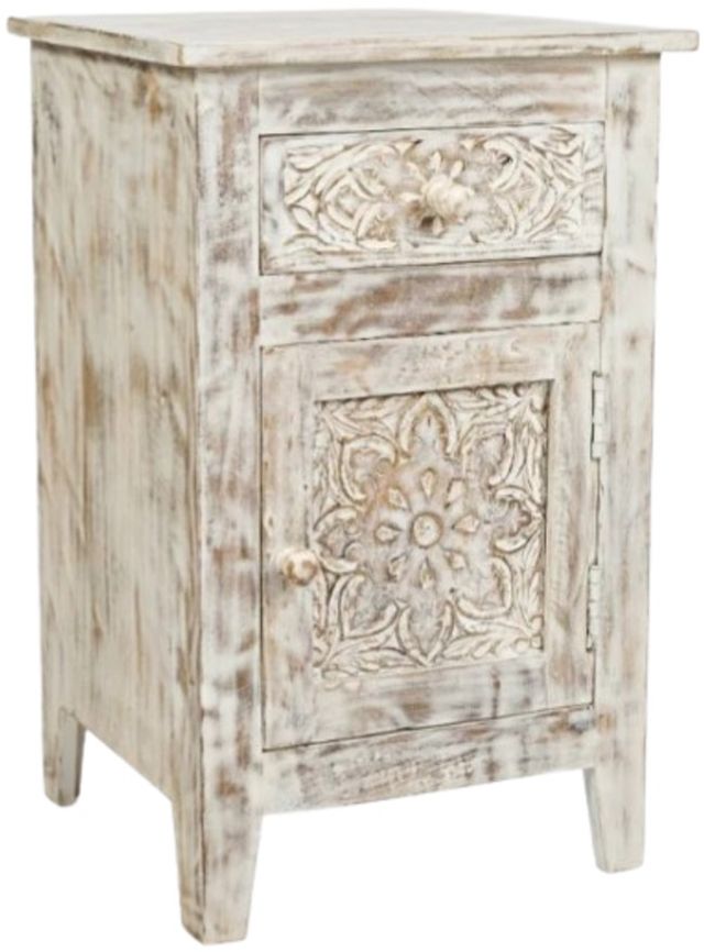 Jofran Inc. Global Archive Devi White Accent Table-0
