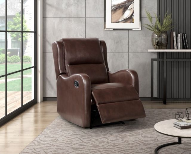 Homelegance® Durant Brown Manual Recliner-1