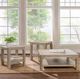 Coaster® Solano 3-Piece Weathered Mango Square Coffee Table Set-1