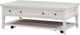 Magnussen Home® Heron Cove Chalk White Rectangular Cocktail Table with Casters-0