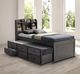 Furniture of America® Troutdale Stain Gray Twin Captain Bed-1
