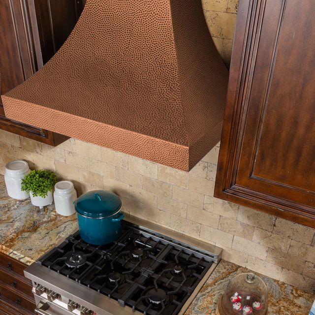 ZLINE 36" Hand-Hammered Copper Wall Mount Range Hood-1