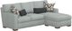 Flexsteel® Customizable Jasper Sofa with Reversible Chaise-2