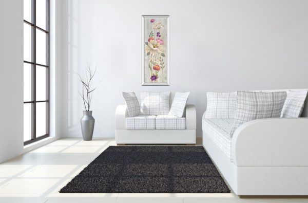 Classy Art Retro Floral I by Silvia Vassileva Mirrored Frame Wall Art-2