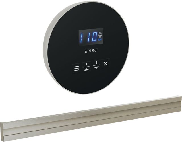 Brizo Mystix™ Lumicoat® Brushed Nickel Elemental Round and Bilateral Steam Set-0