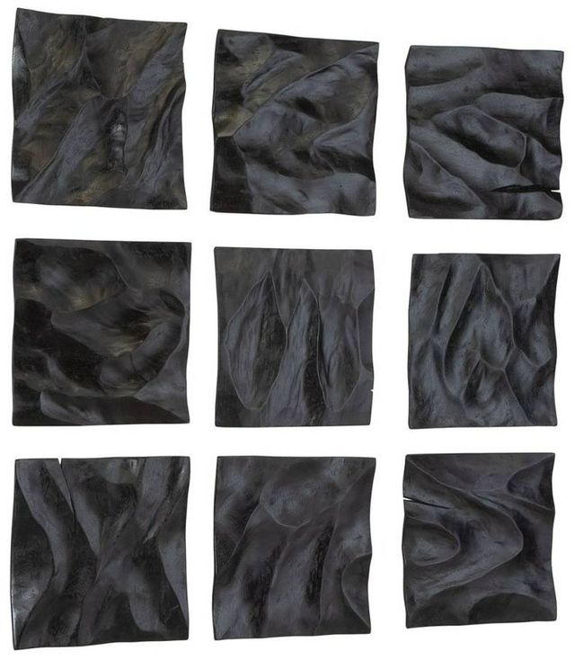 Uttermost® Malosi 9-Piece Matte Black Wood Wall Decor Set-3