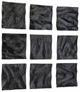Uttermost® Malosi 9-Piece Matte Black Wood Wall Decor Set-3
