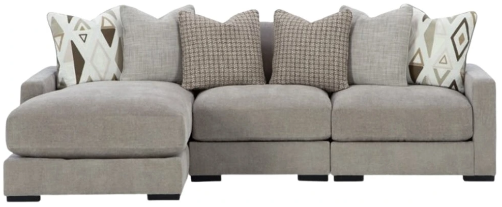 Aslan Court 3 Piece Sectional - Pebble Aslan Court 3 Piece Sectional - Pebble