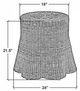 Jeffan Bonnie Natural Rattan Scalloped Side Table-1