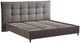 IFDC Gray King Platform Bed-2