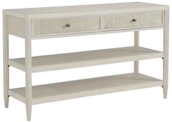 Riverside Furniture Maren White Sand Sofa Table-0