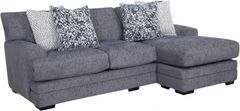 Franklin™ Sapphire Matcha Mineral Sofa with Reversible Chaise