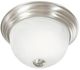 YHD Satin Nickel 1-Light Flush Mount Lighting-0