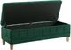 Elements International Crosby Royale Evergreen Storage Ottoman-4