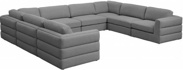 Meridian Furniture Beckham 8-Piece Grey Modular Sectional Sofa Set-0
