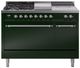 Ilve® Nostalgie II Series 48" Emerald Green Pro Style Dual Fuel Range-0