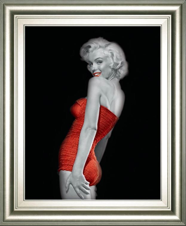 Classy Art Eastern Lady in Red 1 by Chelsea Collection Framed Print Wall Art-0