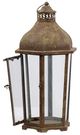 A & B Home Armand 2-Piece Brown Carriage Candle Lantern Set-3