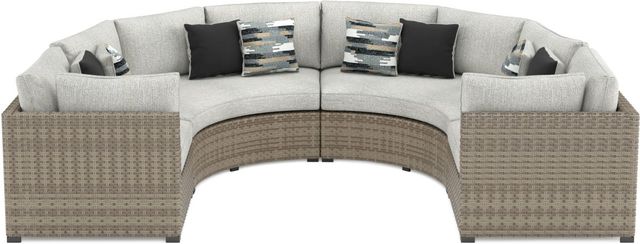 Signature Design by Ashley® Calworth 3-Piece Beige Outdoor Sectional-0