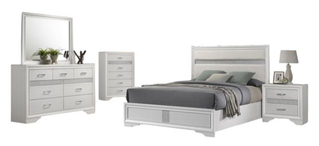 Coaster® Miranda 5-Piece White Queen Bedroom Set
