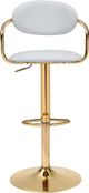 Zuo® Modern Gusto Gold/White Bar Stool-1