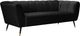 Meridian Furniture Beaumont Black Velvet Sofa-1