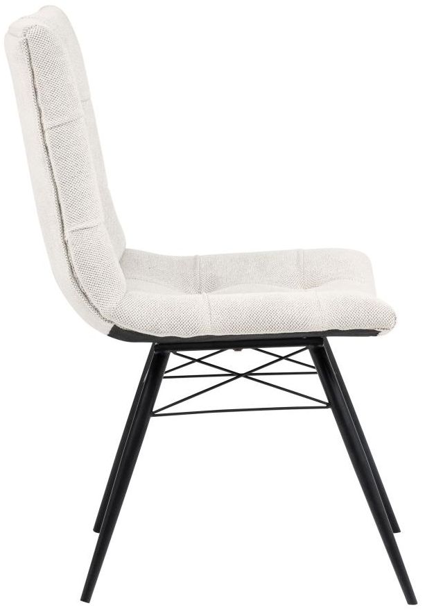 Coaster® Aiken 4-Piece Saddle Stone White Upholstered Dining Side Chair-4