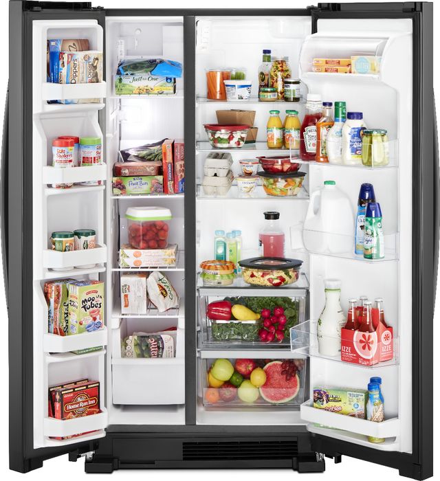 Whirlpool® 21.7 Cu. Ft. Black Side-By-Side Refrigerator-2