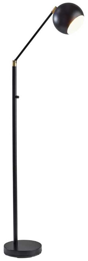Adesso® Ashbury Black Floor Lamp-0