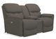La-Z-Boy® Kipling Granite Power Reclining Loveseat with Console-1