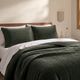 HiEnd Accents Stonewashed 3-Piece Fern Green King Bedding Bundle-1