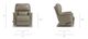 La-Z-Boy® Turner Charcoal Leather Rocker Recliner-5
