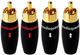 AudioQuest® Set of 4 RCA-300 Male Connectors-0