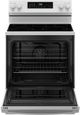 GE® 600 Series 30" White Freestanding Electric Range with No Preheat Air Fry and EasyWash™ Oven Tray-1