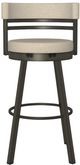 Amisco Ronny Harley/Pebble Swivel Bar Stool-1