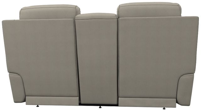 La-Z-Boy® Emmons Natural Power Reclining Console Loveseat with Headrest-4