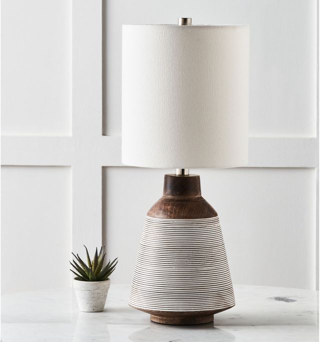 Lampe de table Botwood noyer/chaux de Renwil®-2
